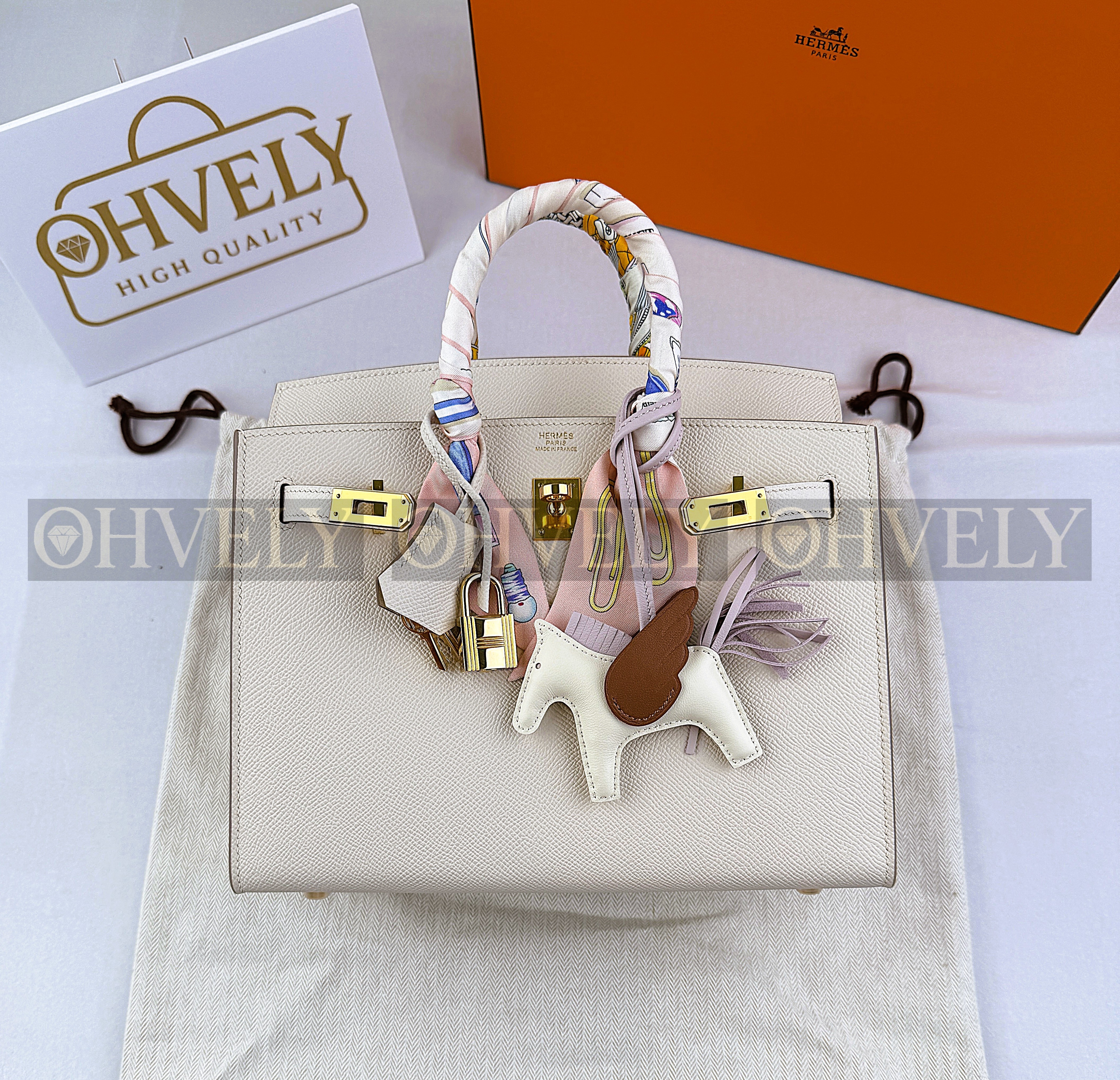 Hermès Birkin 25 EPSON 끄레/금장 (시중가 4000만원대)