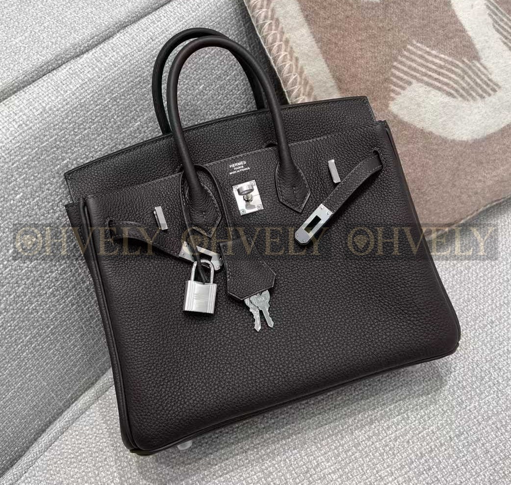 Hermès Birkin 25 TOGO 에벤/은장 (시중가 3500만원대)