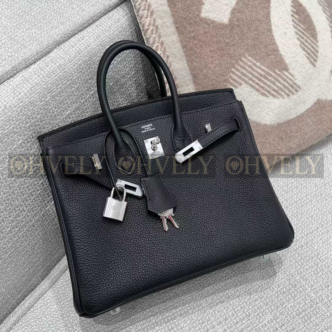 Hermès Birkin 25 TOGO 블랙/은장 (시중가 3500만원대)