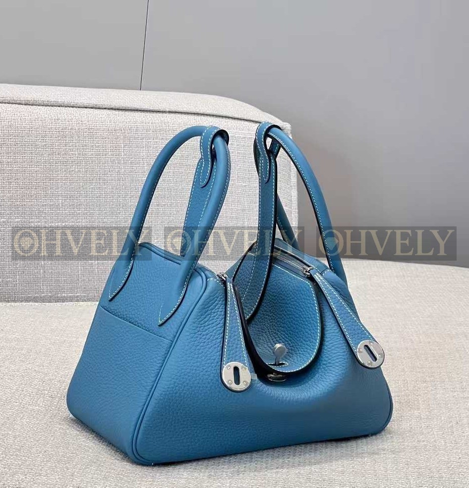 Hermès Lindy 26 블루(Bleu Jean)/금장 (시중가1600만)