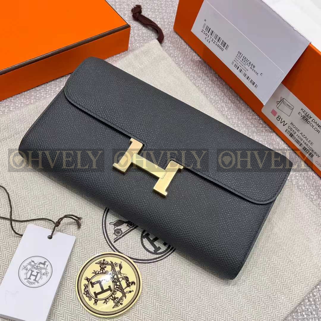 Hermès 콘스탄스 롱 투고 그레이/금장 (시중가1300만)