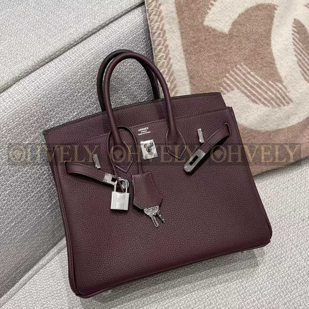 Hermès Birkin 25 TOGO 버건디(Rouge Sellier) / 은장 (시중가 3500만)