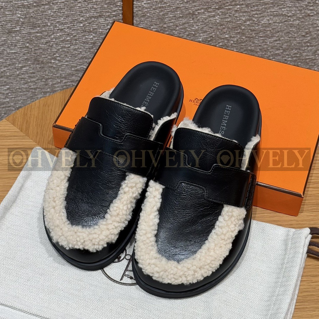 Hermès Go뮬 시어링 나파가죽 (블랙)