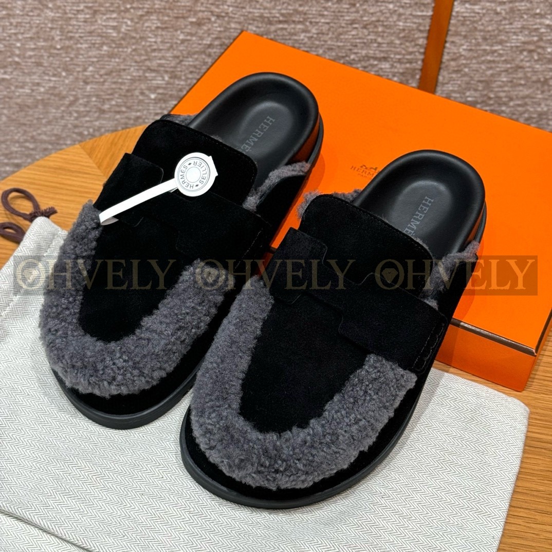 Hermès Go뮬 시어링(블랙)