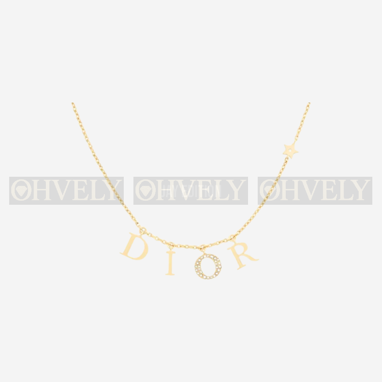 디올 DIOR 로고 목걸이