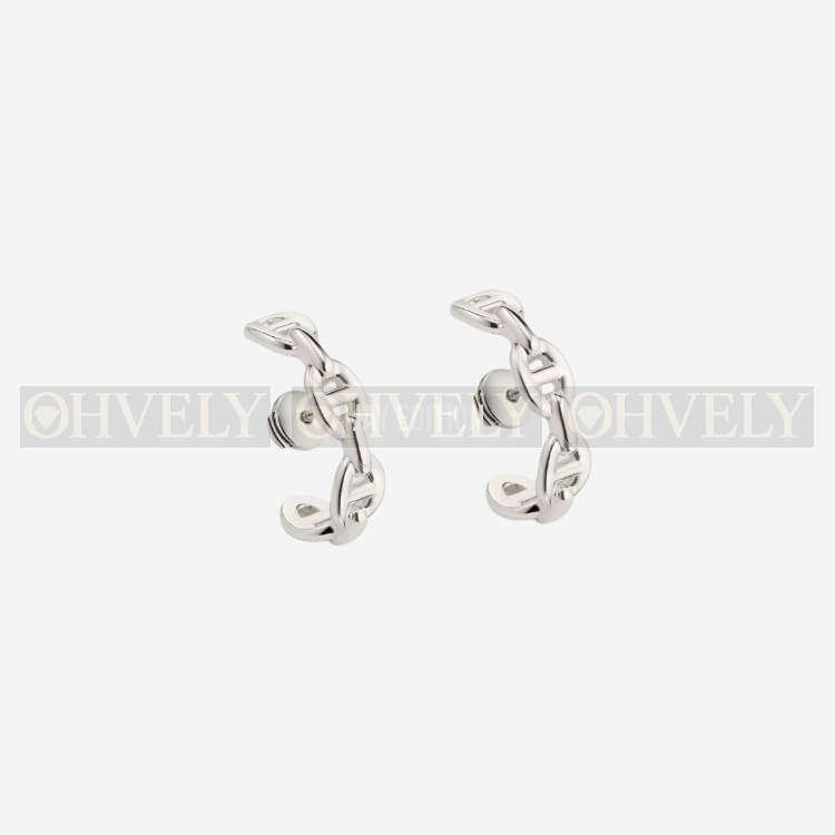 에르메스 Chaine d'Ancre earrings