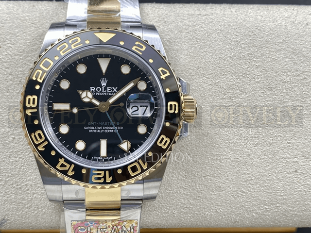 【VS공장】 롤렉스 GMT 마스터2 검판 옐로우골드 콤비