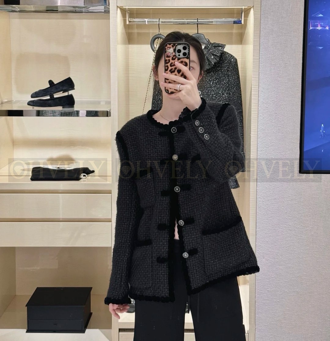 【 ZP 】CHANEL 2025 모직 코트 자켓 (매장가 1458만원)