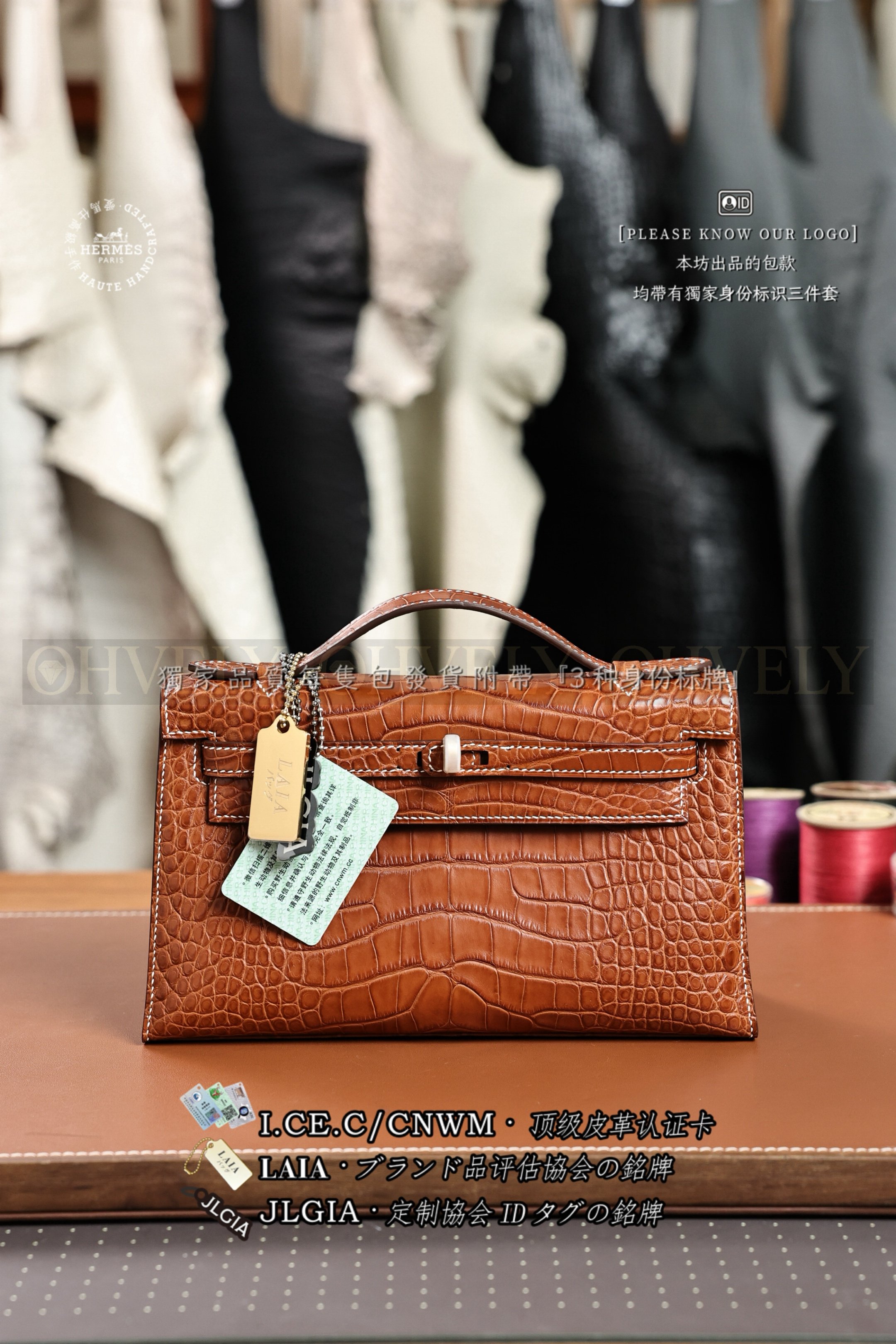 Hermès 𝙼𝚒𝚗𝚒 Kelly 𝙸  𝙼𝚒𝚎𝚕 금장
