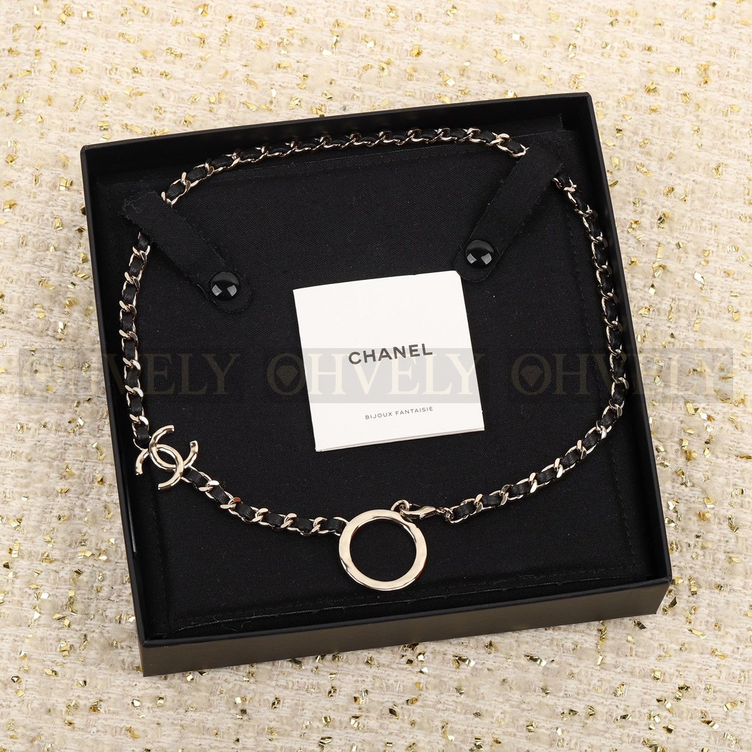 샤넬 CHANEL 가죽 체인 목걸이