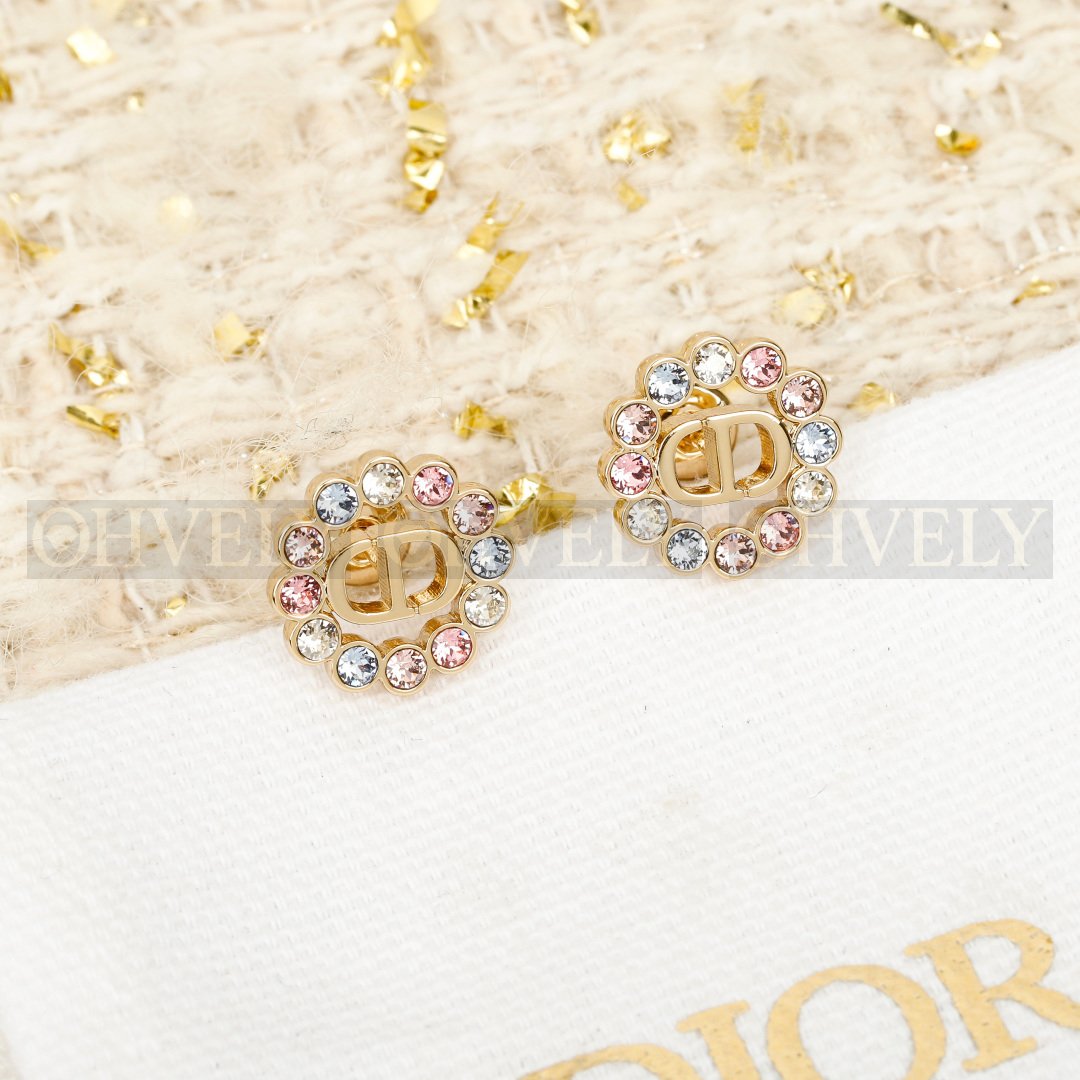 디올 Dior Petit CD Circle 스터드 이어링