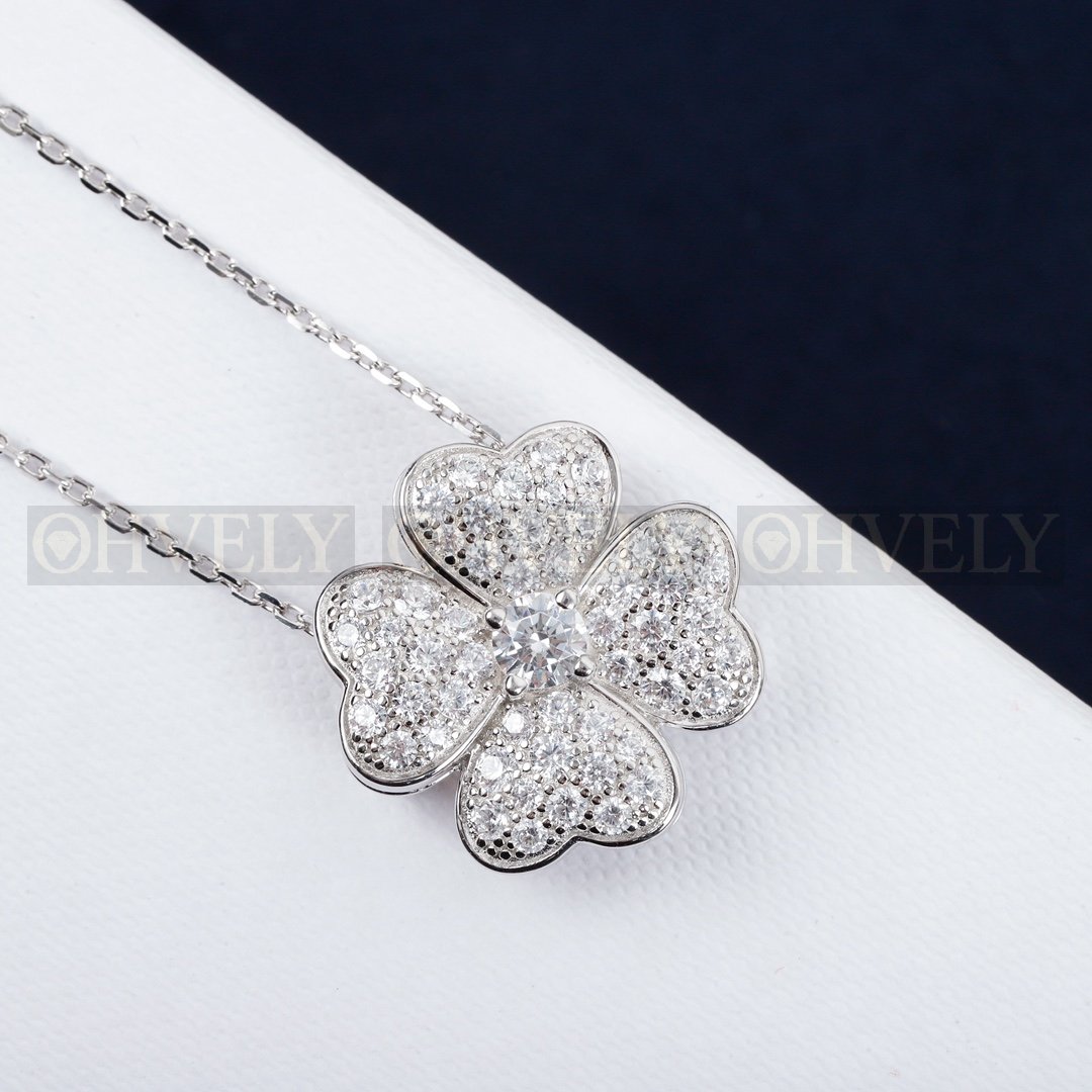 반클리프 아펠 Van Cleef & Arpels코스모스 클립 펜던트 미디엄 모델