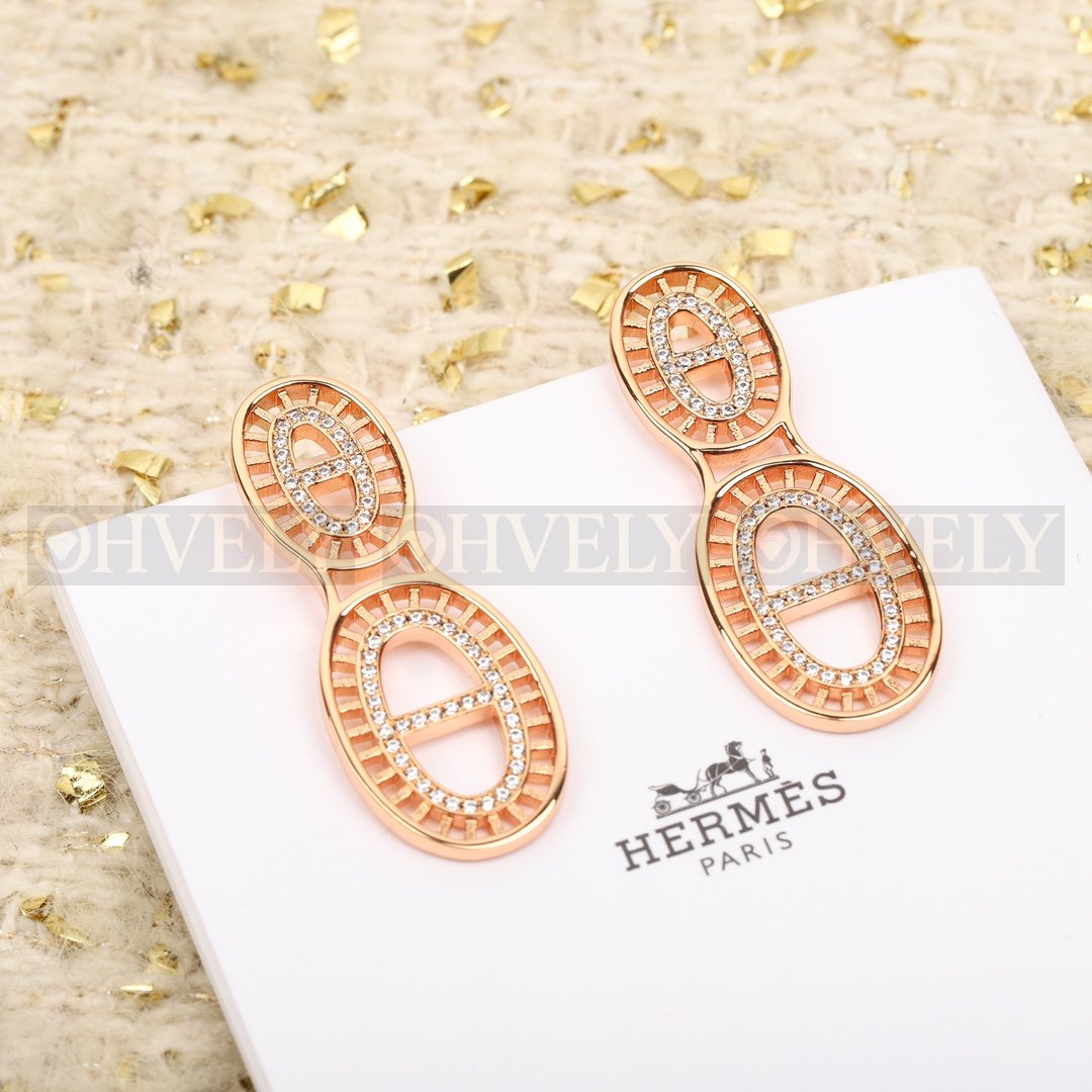 에르메스 Hermès 샹달 Chaine d'Ancre 다나에 이어링