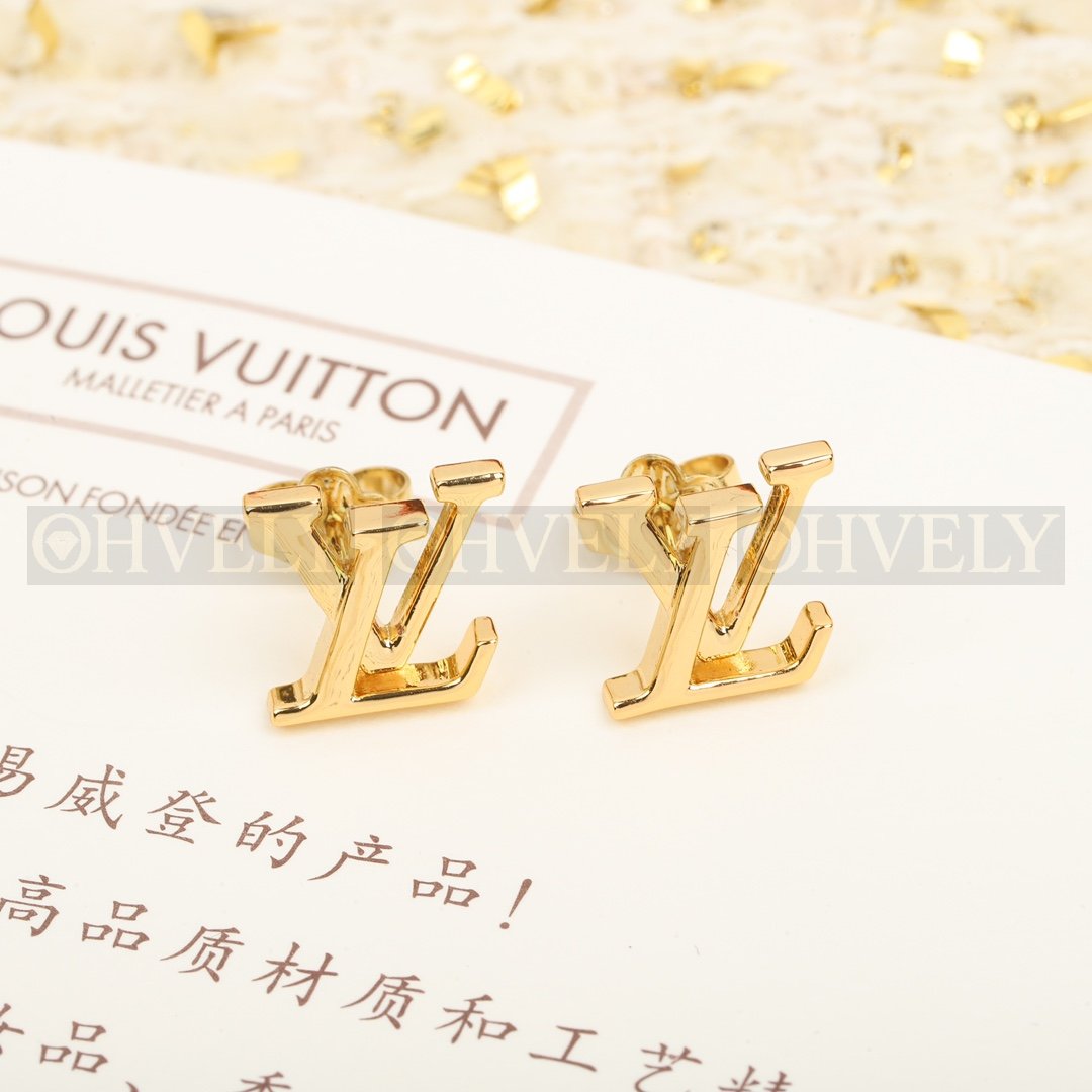 루이비통 Louis Vuitton 북클 드레이유 LV 아이코닉 에나멜 이어링 (골드)