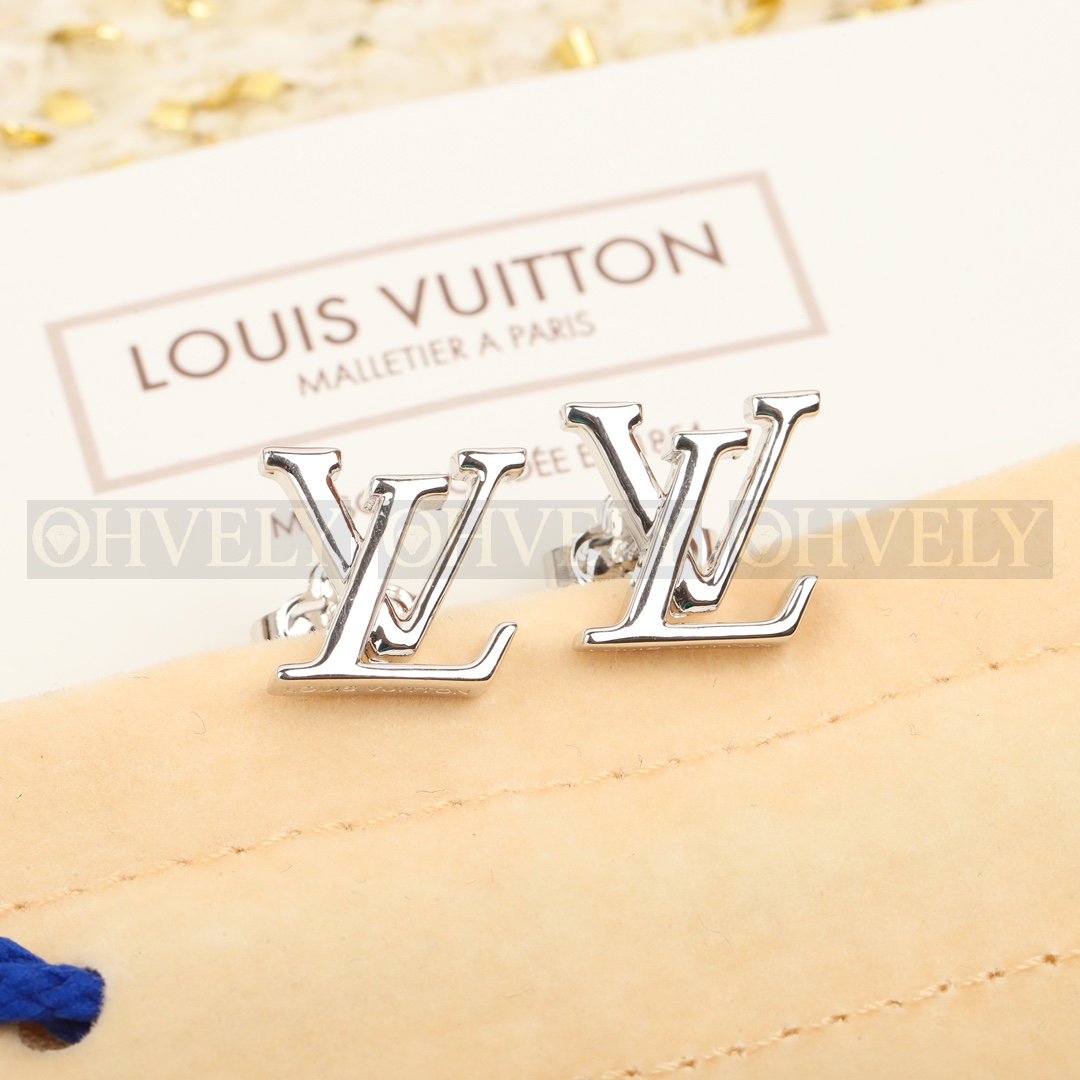 루이비통 Louis Vuitton 북클 드레이유 LV 아이코닉 에나멜 이어링 (실버)