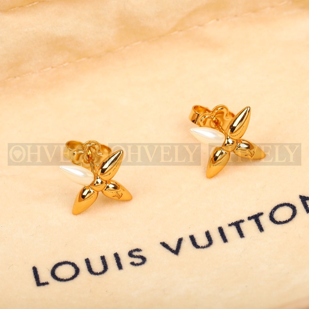 루이비통 Louis Vuitton 북클 드레이유 미니 트렁크 이어링 (골드)