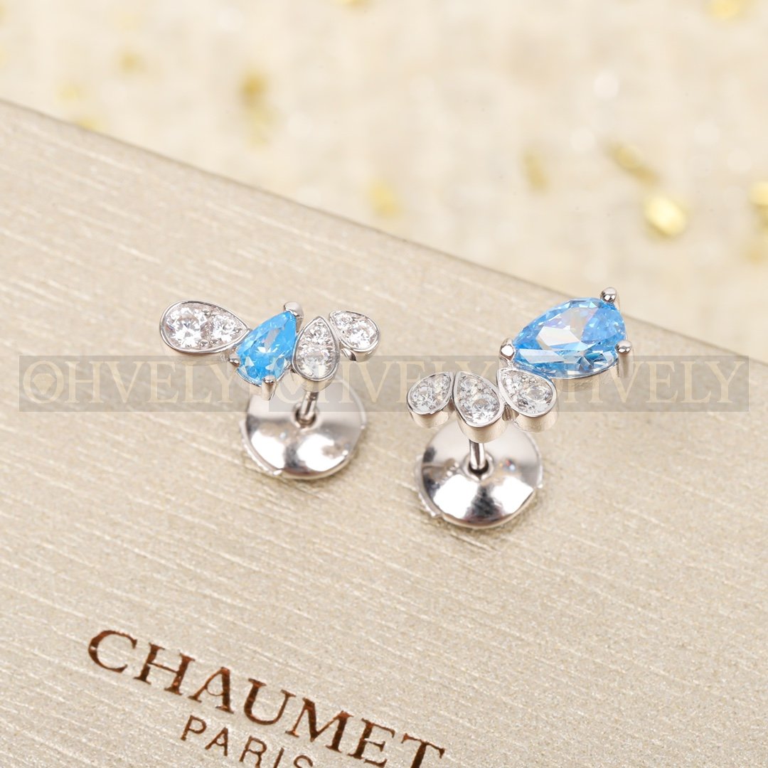 쇼메 Chaumet 비 드 쇼메 이어링 화이트 골드 아쿠아마린