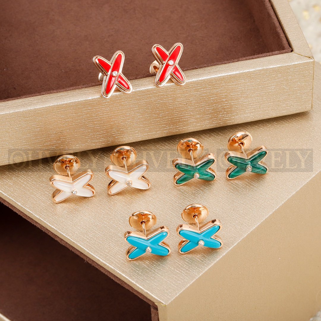 쇼메 Chaumet 주 드 리앙 이어링 ( 레드 , 화이트 , 터키석 , 그린 )