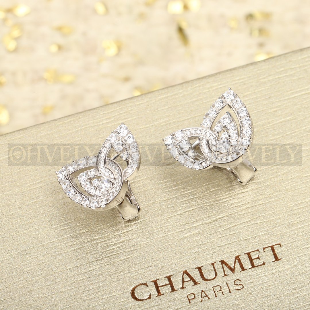 쇼메 Chaumet 조세핀 듀오 에떼르널 이어링 화이트 골드 다이아몬드