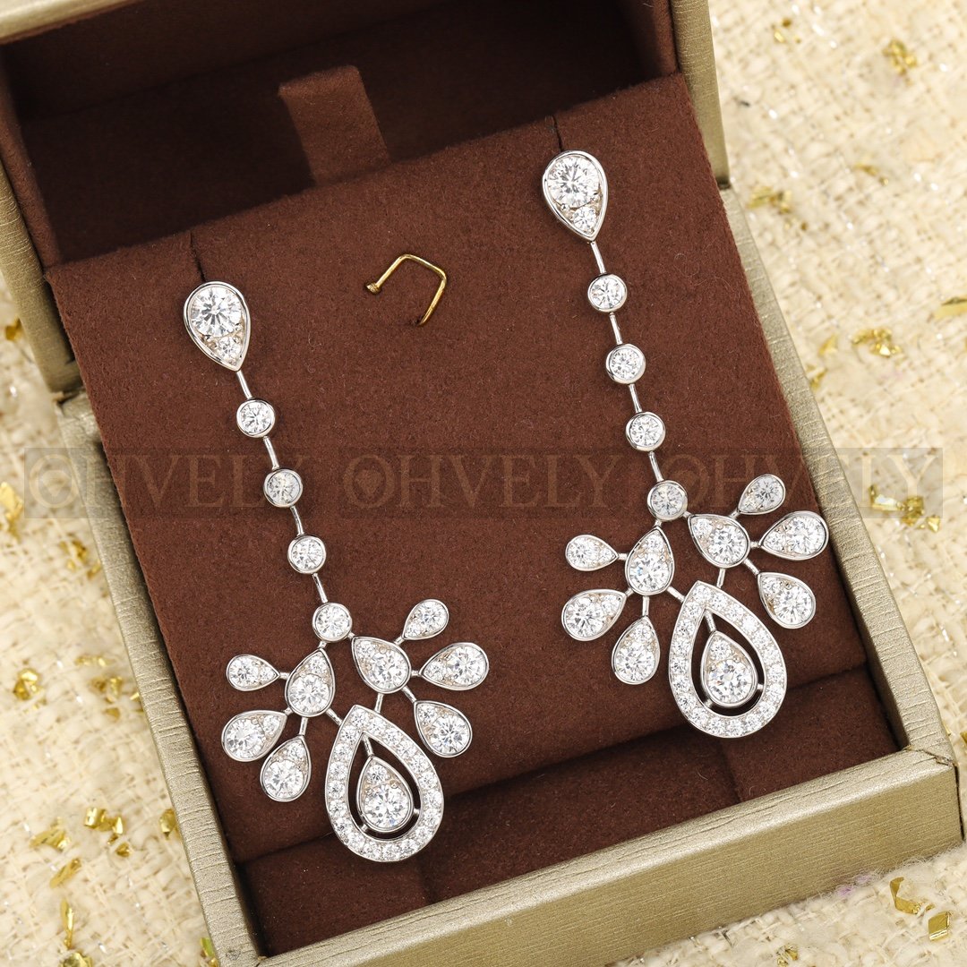 쇼메 Chaumet 조세핀 아그레뜨 임페리얼 이어링 화이트 골드 다이아몬드
