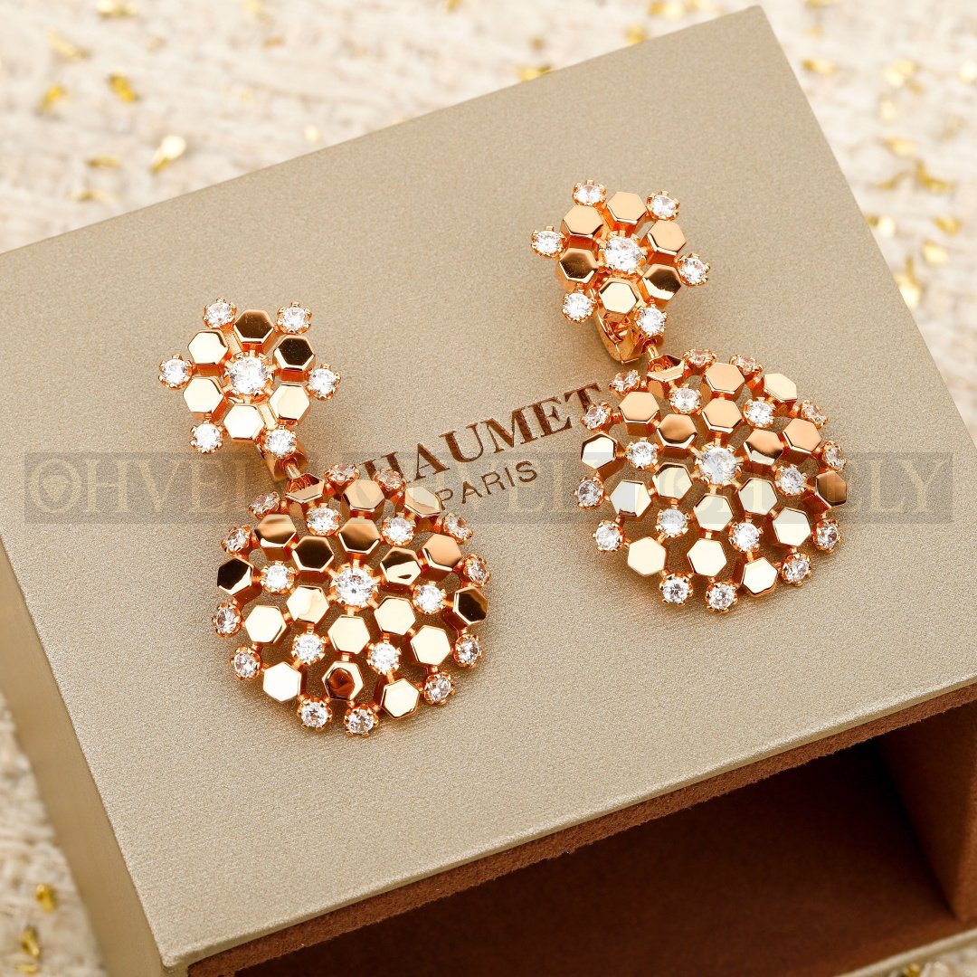 쇼메 Chaumet 비 드 쇼메 이어링 핑크 골드