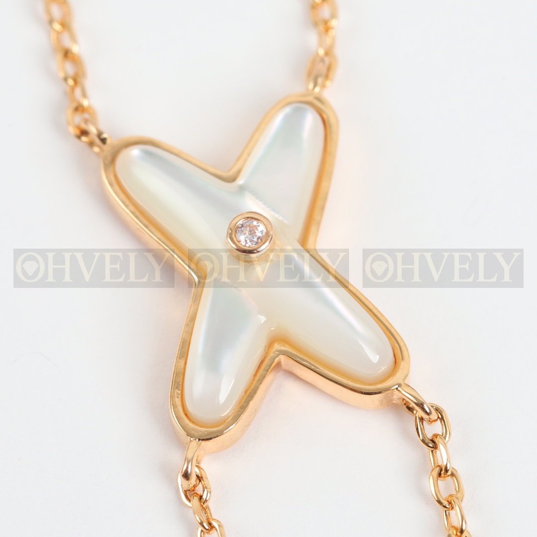 쇼메 Chaumet 주 드 리앙 펜던트 로즈 골드 마더 오브 펄
