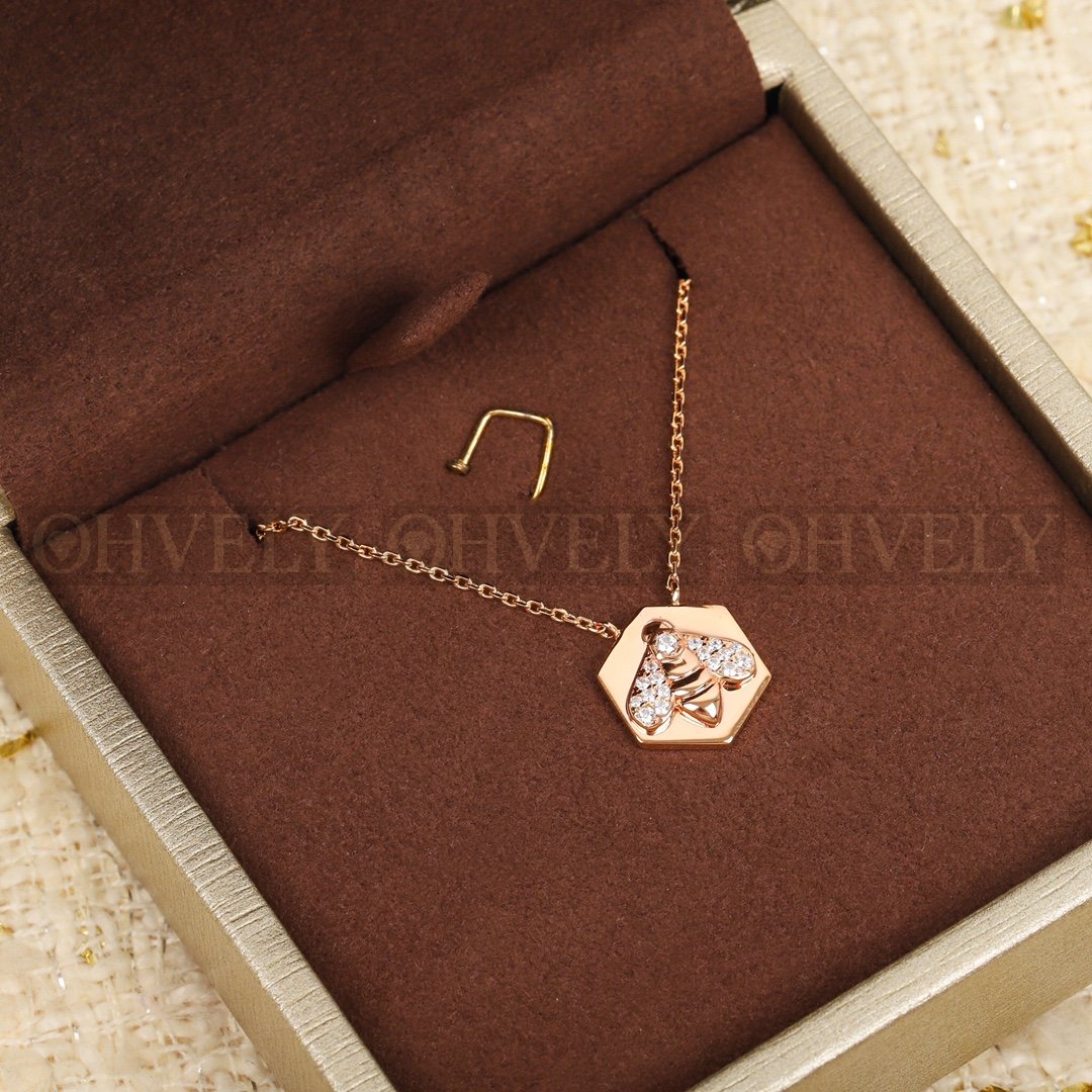 쇼메 Chaumet 비 드 쇼메 스몰 모델 펜던트 로즈 골드 다이아몬드