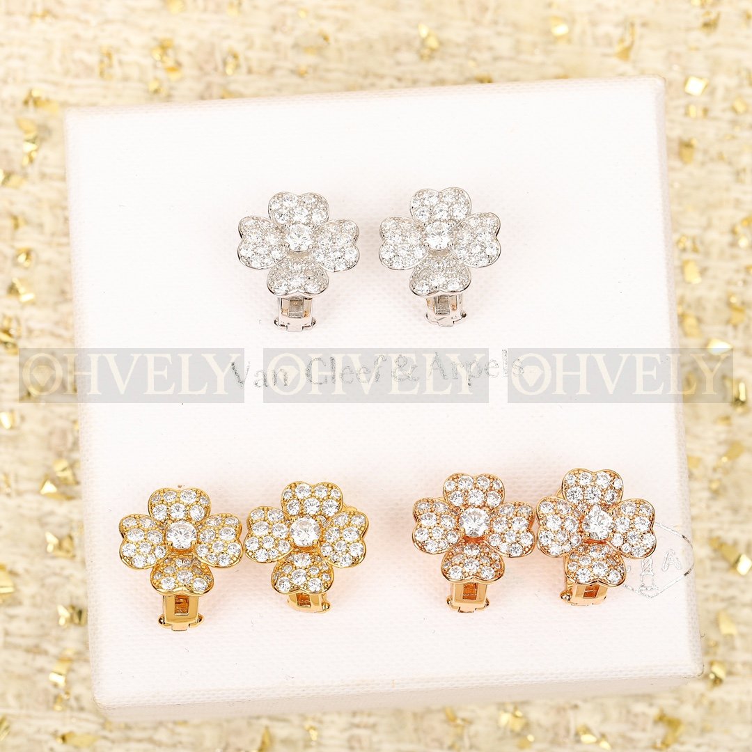 반클리프 아펠 Van Cleef & Arpels 빈티지 알함브라 이어링 ( 실버, 골드, 로즈골드 )