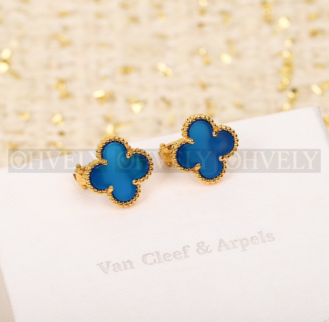 반클리프 아펠 Van Cleef & Arpels 스위트 알함브라 이어링 아게이트