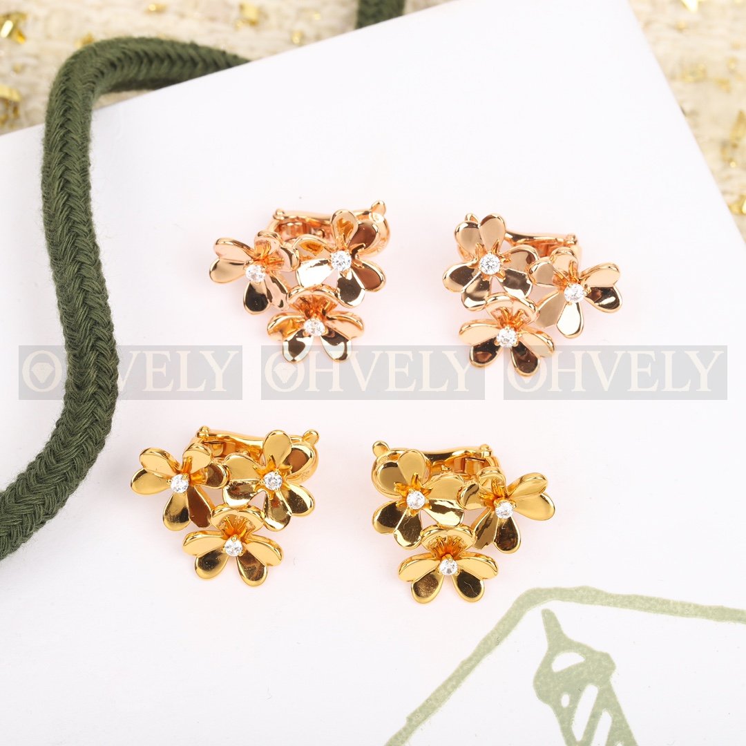 반클리프 아펠 Van Cleef & Arpels 프리볼(Frivole) 이어링 ( 로즈골드, 골드 )