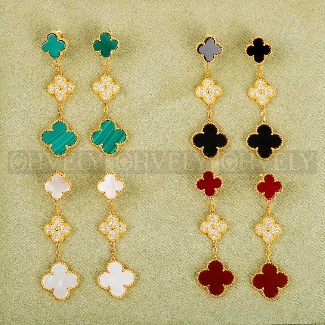 반클리프 아펠 Van Cleef & Arpels 매직 알함브라 이어링 ( 화이트, 레드, 블랙 )