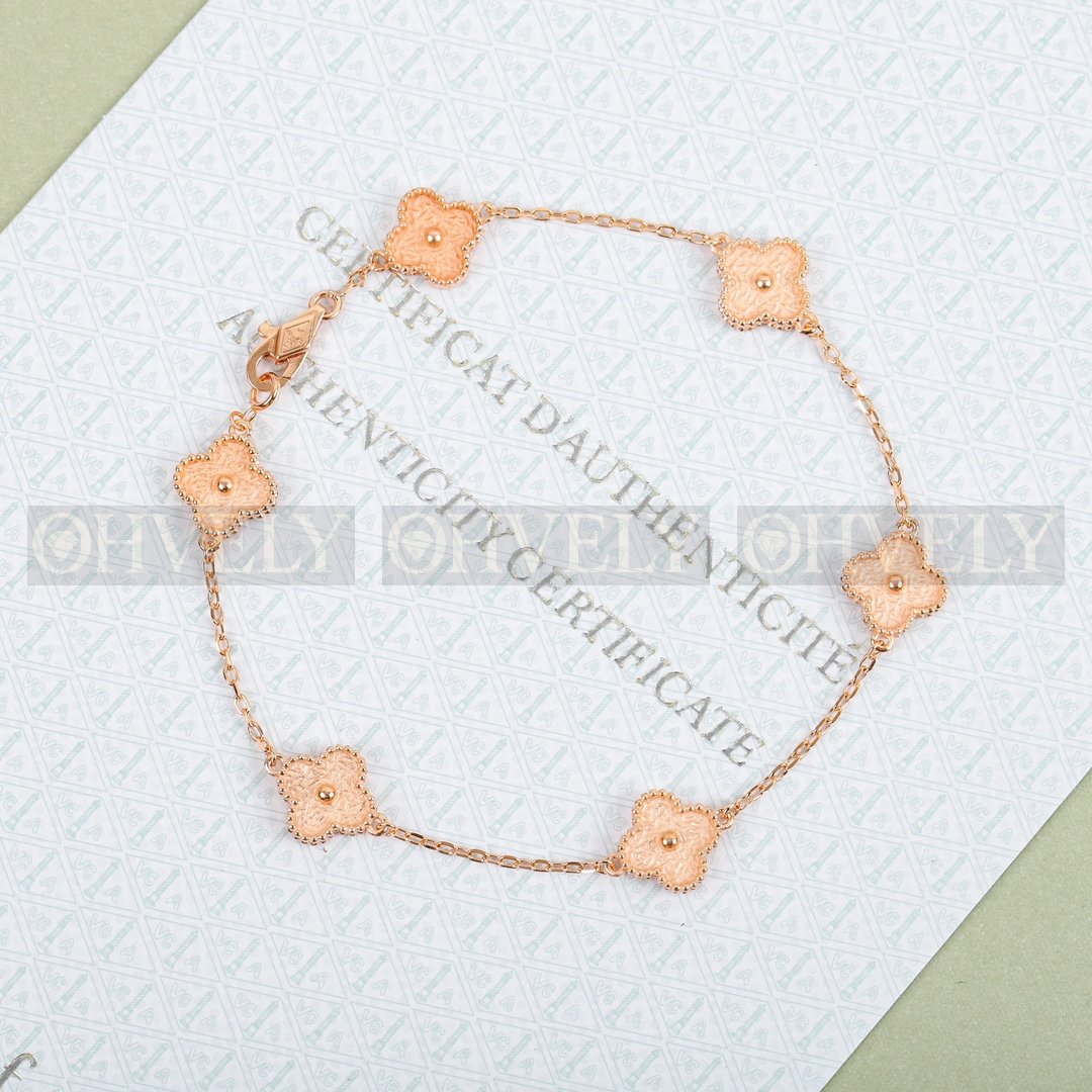 반클리프 아펠 Van Cleef & Arpels 빈티지 알함브라 브레이슬릿 ( 로즈골드 )