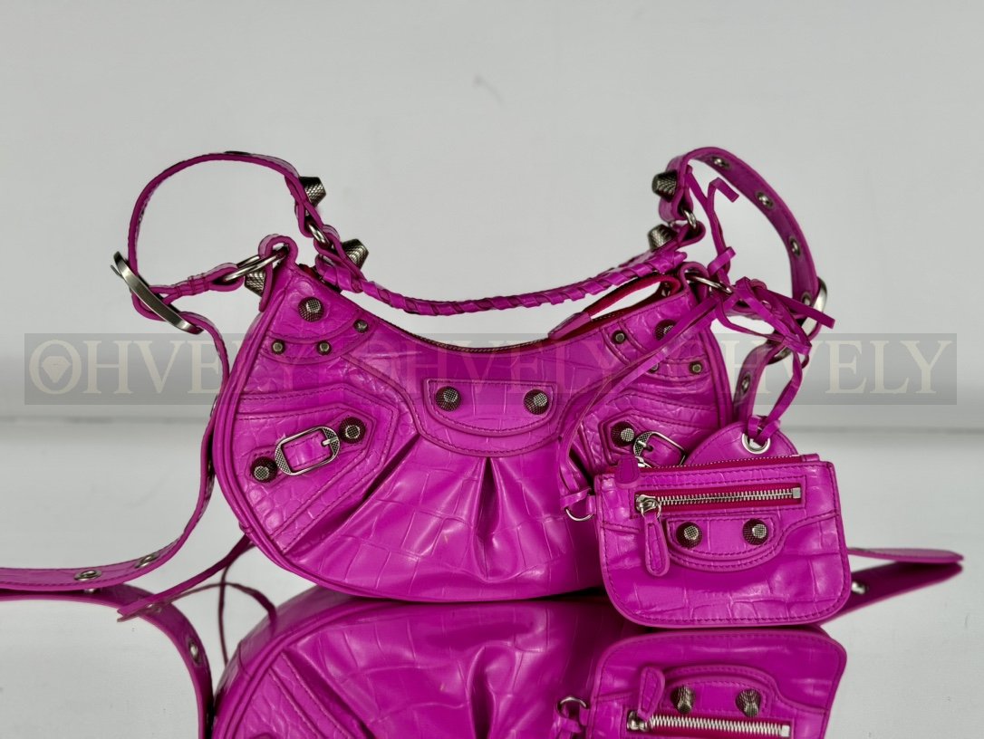 Balenciaga Le Cagole 스몰 숄더백(핫핑크)