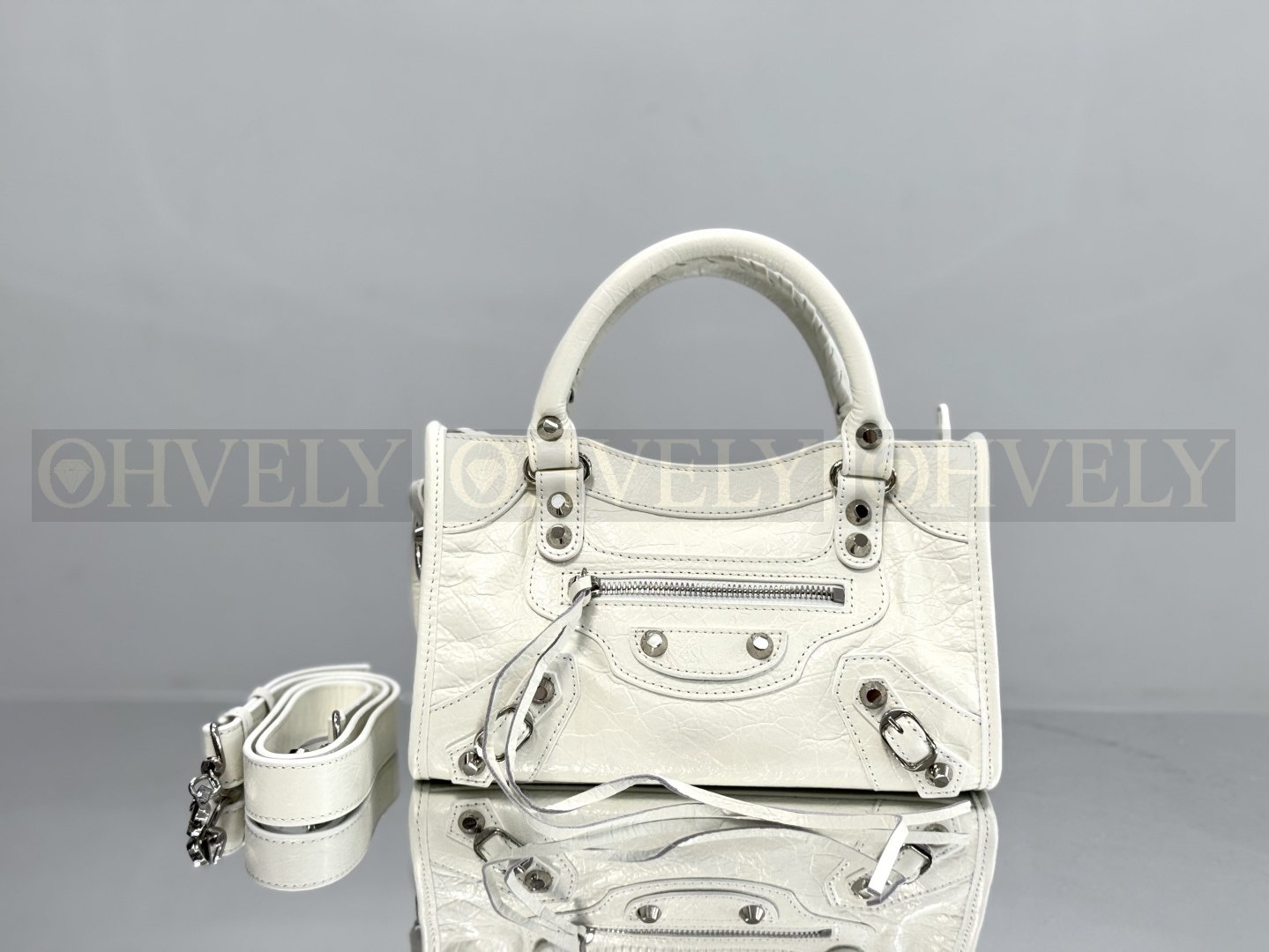 Balenciaga Le city 미니백(화이트)실버버클
