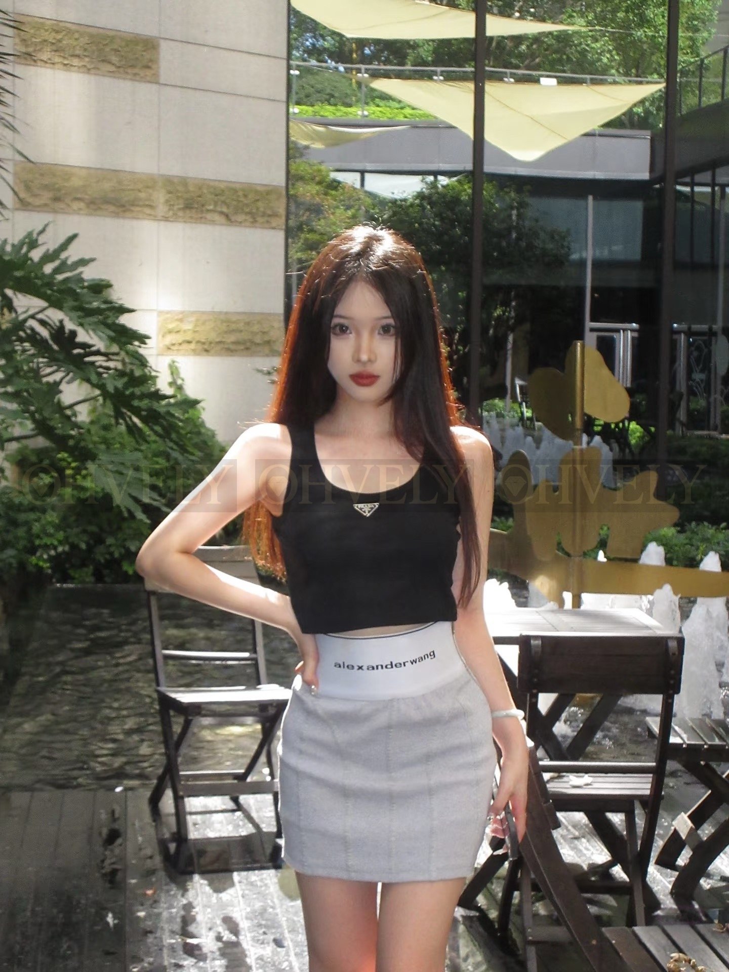【 ZP버전 】프라다 저지 탑(블랙)