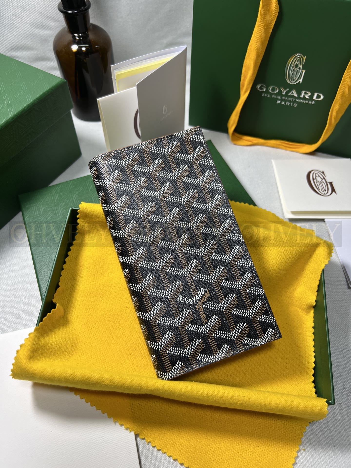 GOYARD 고야드 리슐리외 롱 수납 월렛 블랙 & 브라운