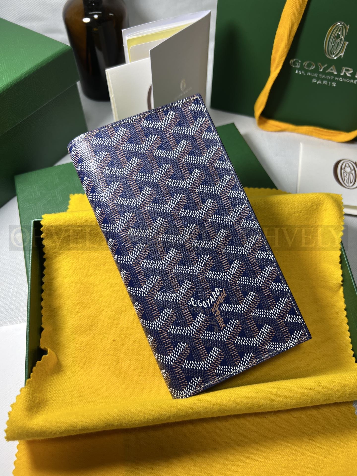 GOYARD 고야드 리슐리외 롱 수납 월렛 다크블루