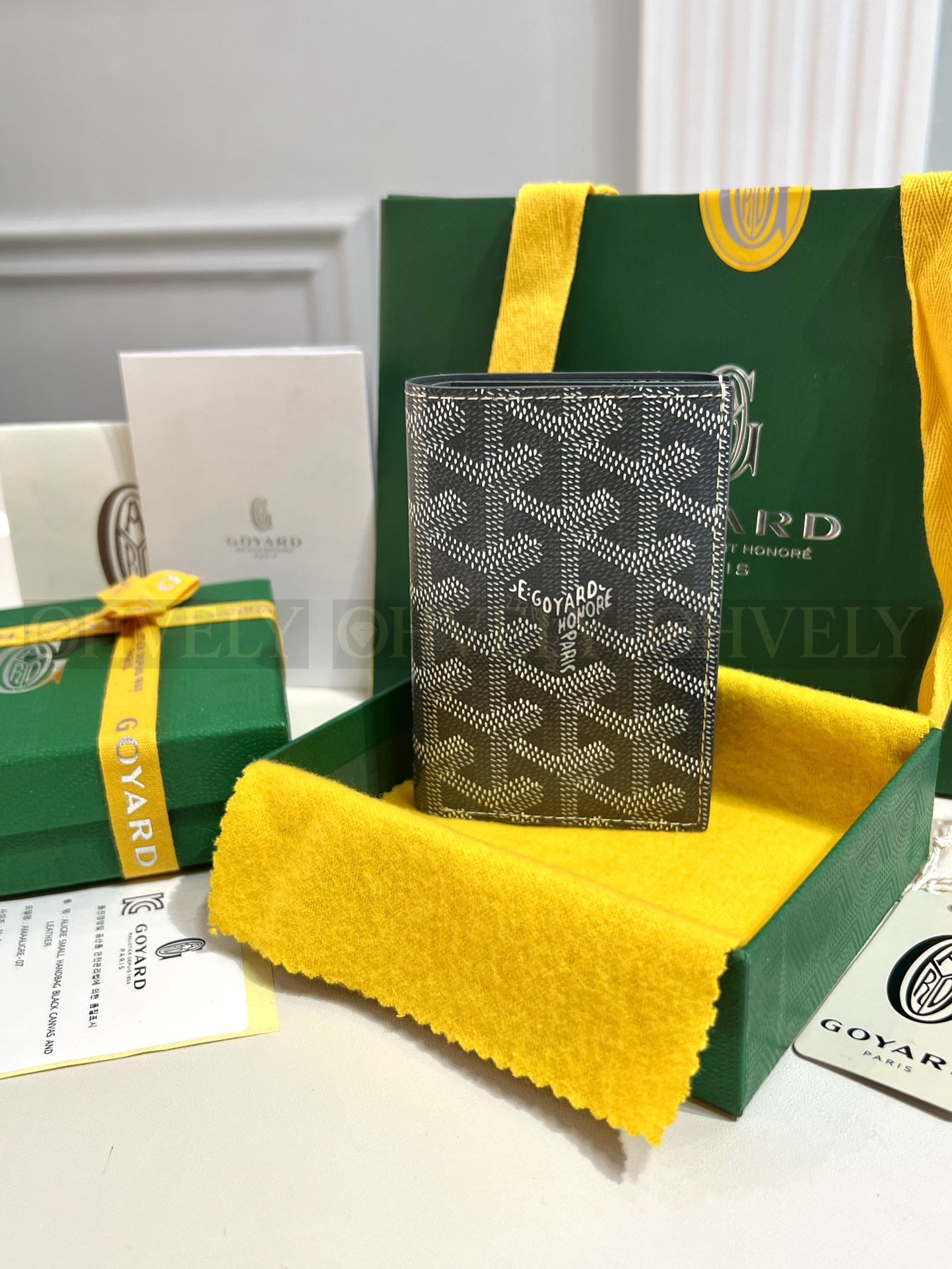 GOYARD 고야드 인서트 빅투아르 카드 홀더 블랙