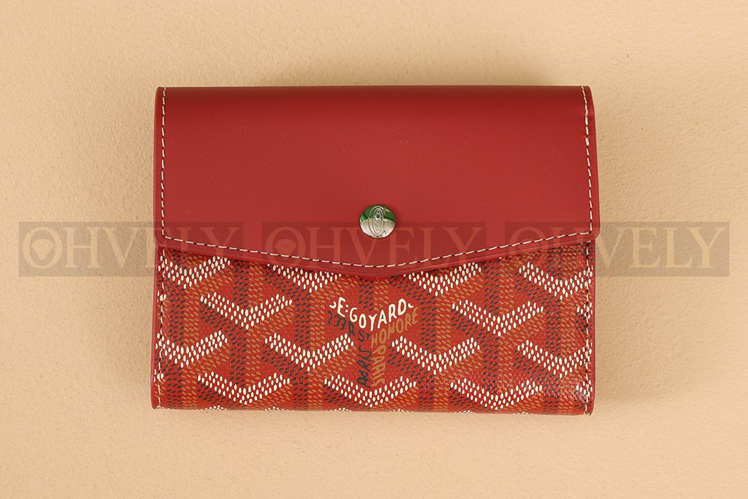 GOYARD 고야드 빅투아르 컴팩트 월렛 레드