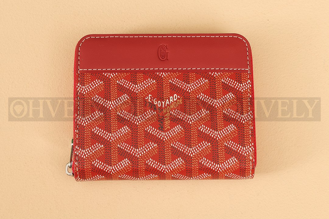 GOYARD 고야드 마티뇽 PM 코인 퍼스 레드
