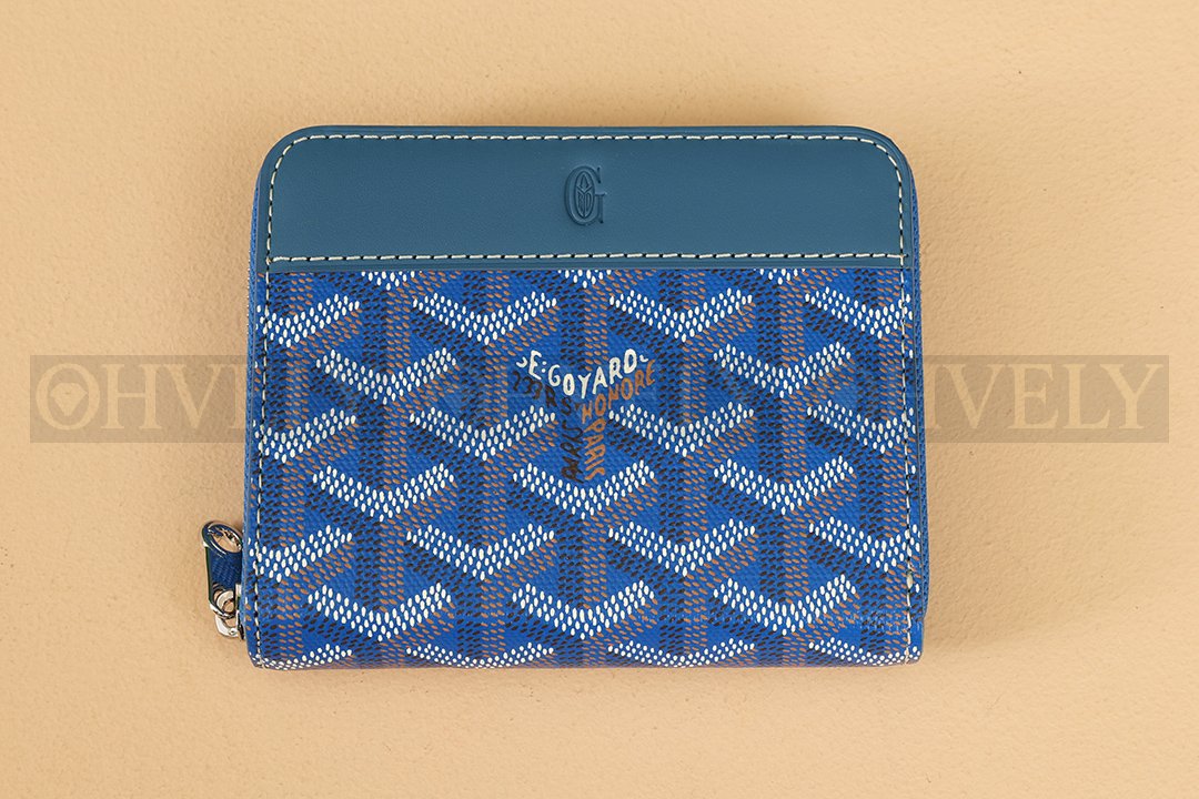 GOYARD 고야드 마티뇽 PM 코인 퍼스 블루