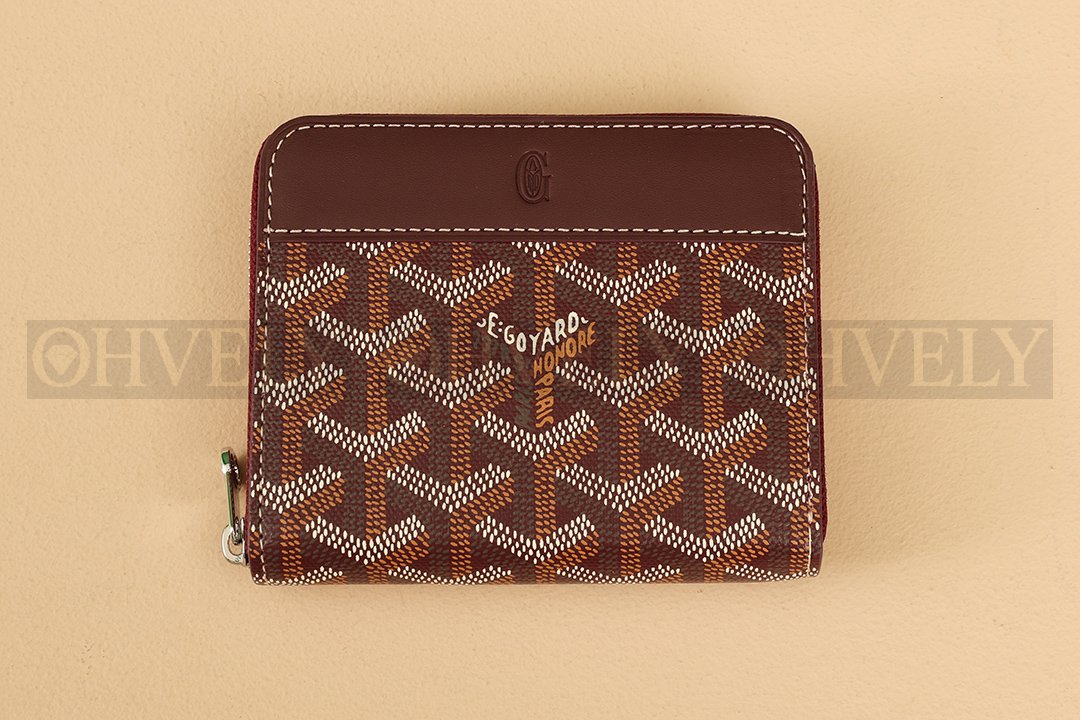 GOYARD 고야드 마티뇽 PM 코인 퍼스 버건디