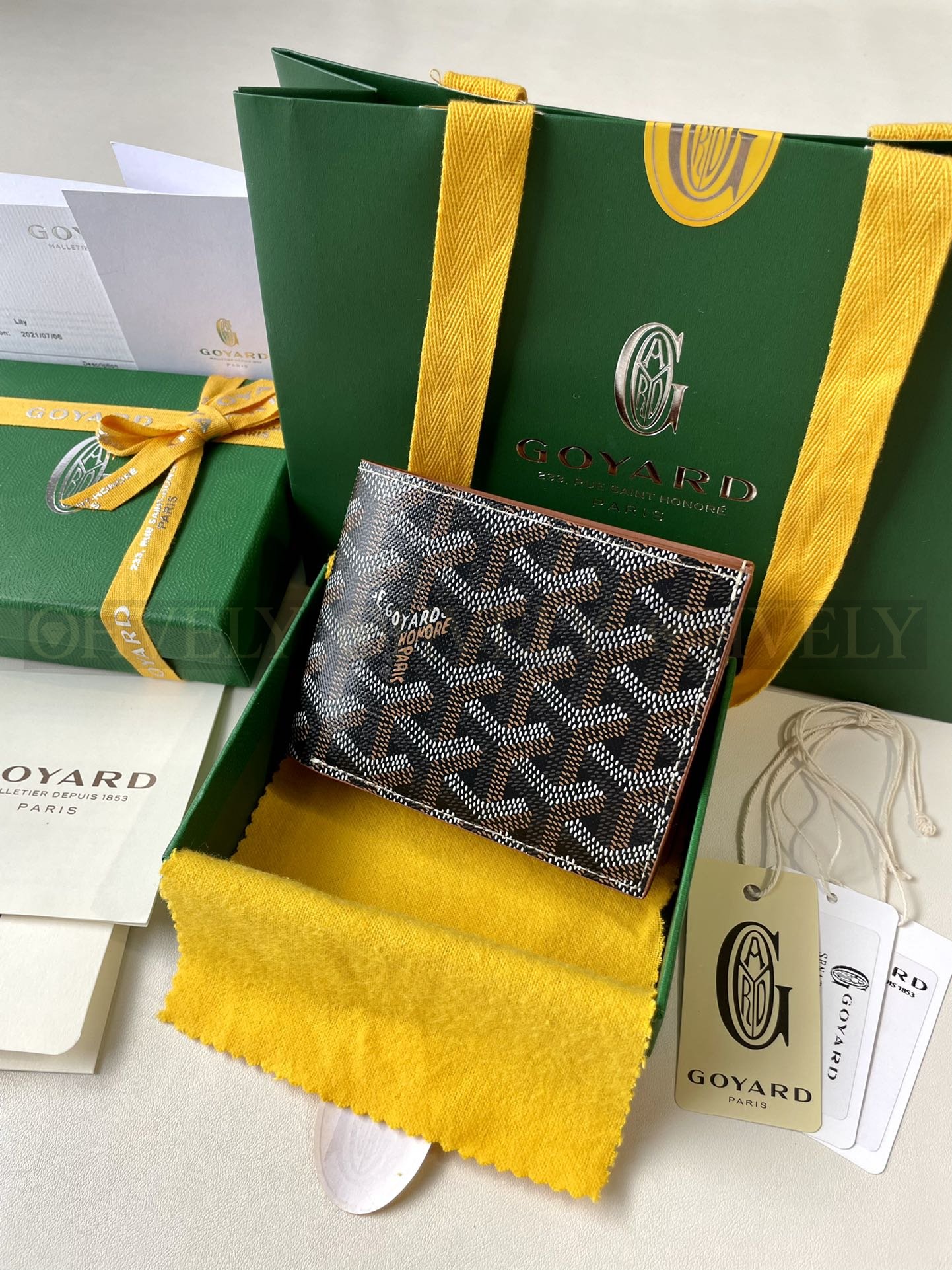GOYARD 고야드 빅투아르 반지갑 블랙&브라운