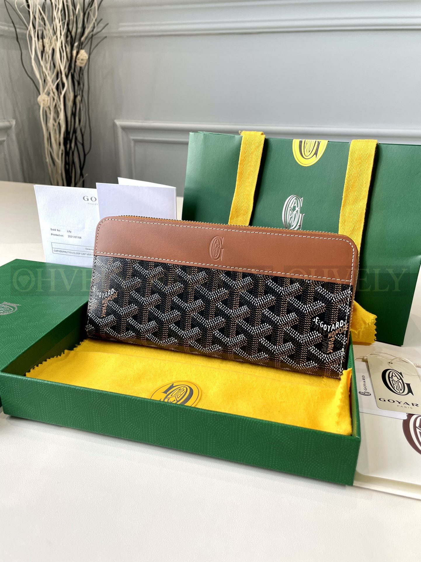 GOYARD 고야드 마티뇽 GM 월렛 블랙&브라운