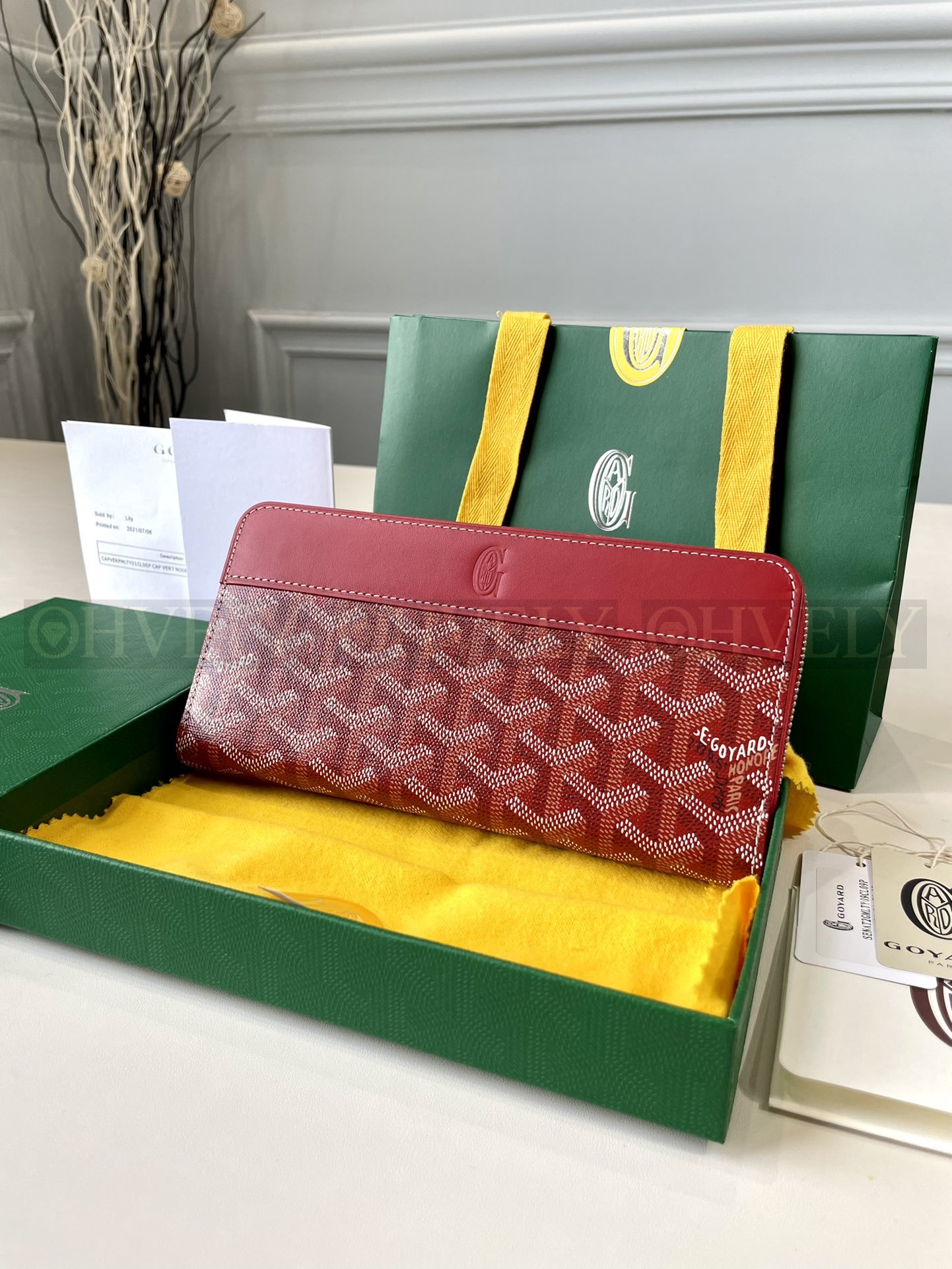 GOYARD 고야드 마티뇽 GM 월렛 레드