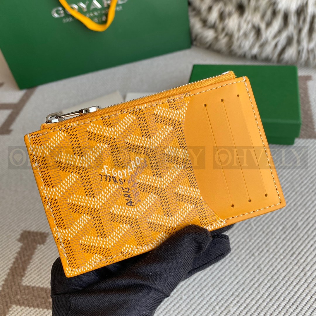 GOYARD 고야드 마티뇽 카드 홀더 옐로우
