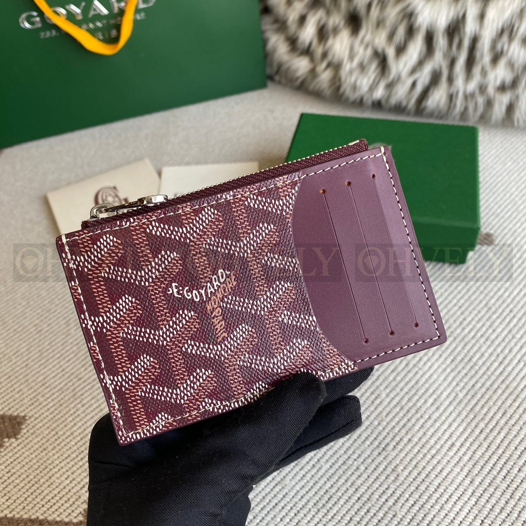 GOYARD 고야드 마티뇽 카드 홀더 버건디