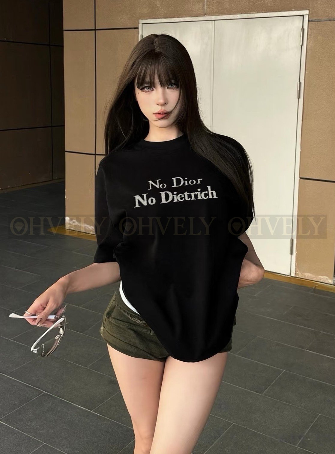【 ZP버전 】 로고 자수 반팔 티셔츠