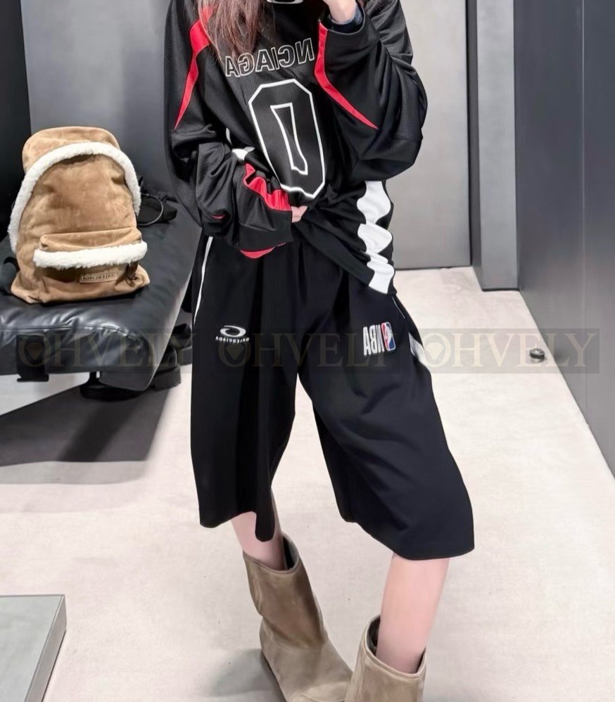 【 ZP버전 】발렌시아가 Balenciaga NBA 콜라보레이션 메쉬 반바지