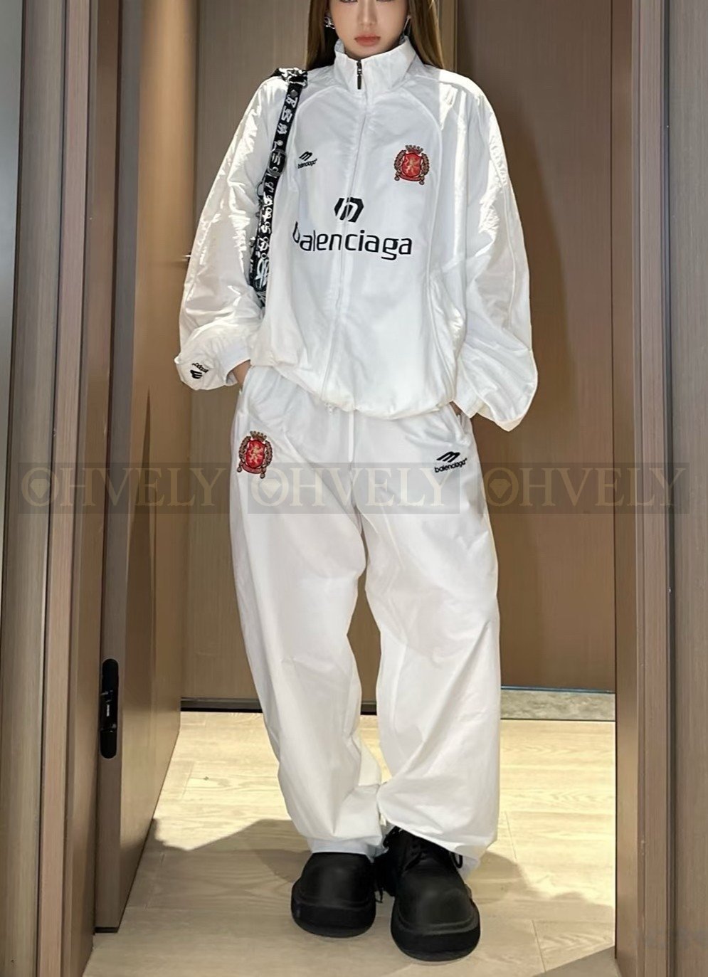 【 ZP버전 】발렌시아가 Balenciaga 3B 스포츠 아이콘 축구 트랙 팬츠